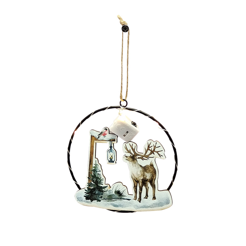 Christmas Miniature Ornaments for Hanging with Strings  for Christmas Tree Door Wall