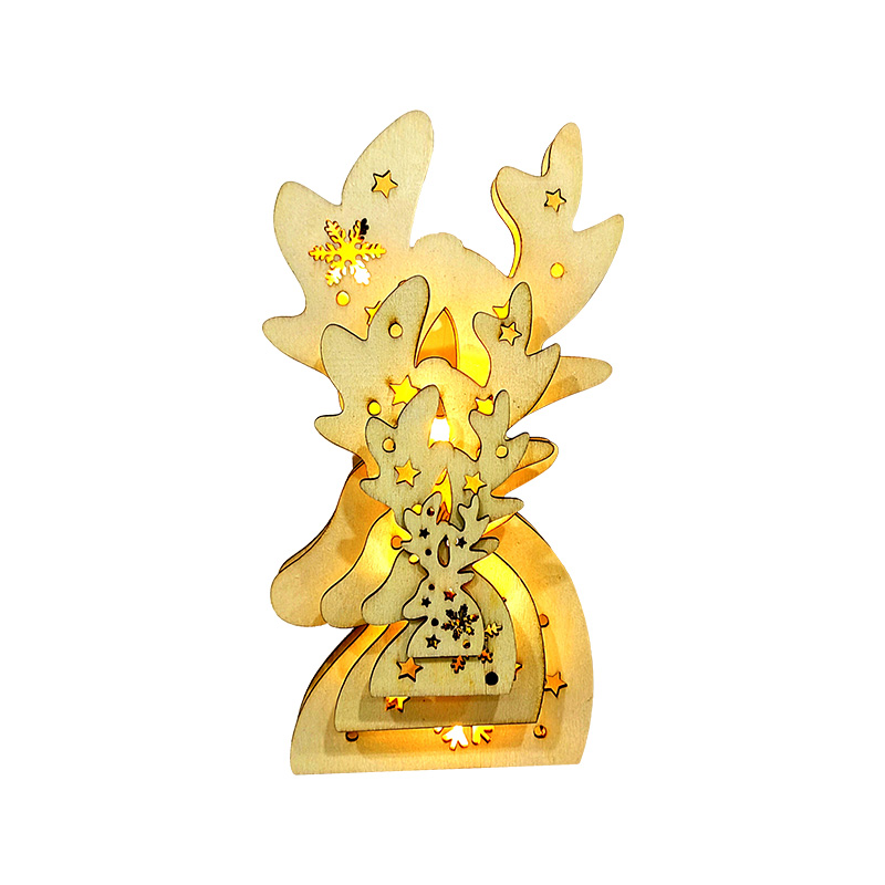 Lighted Up Multiple Layer Hanging Christmas Wall Decoration