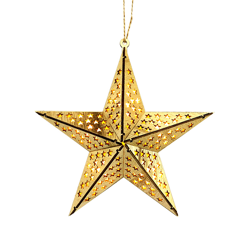 LED Star Hollowed as Decorative Lighting, Light Star Carved as Christmas Decoration Natrul