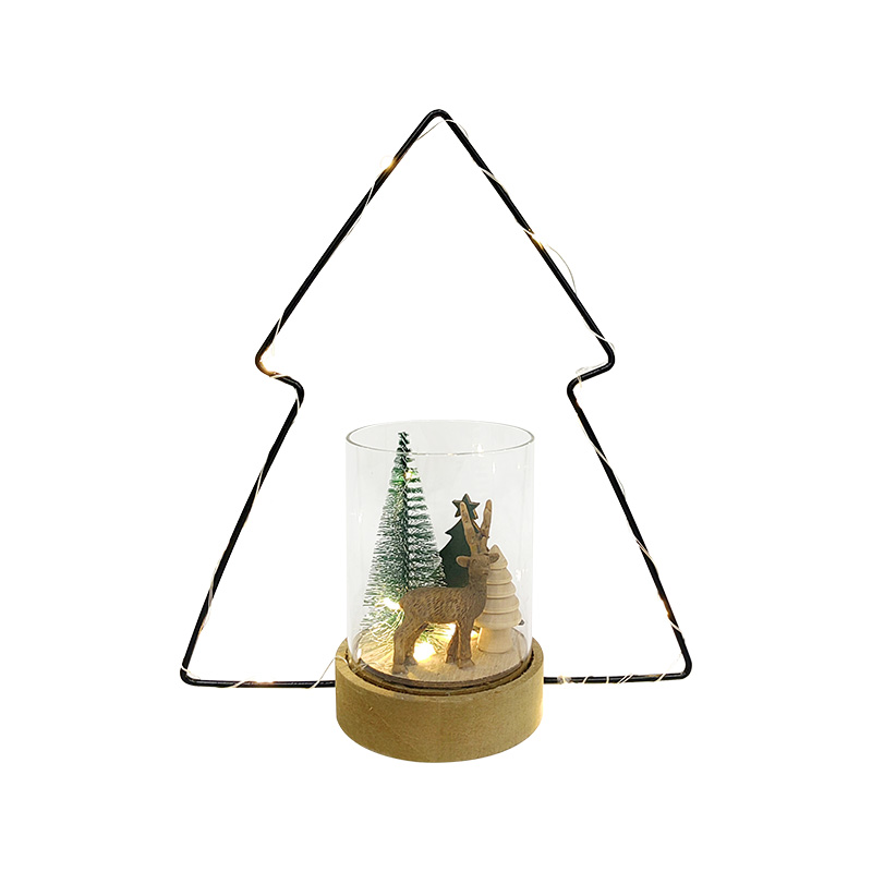 Wire Display Glass Tubular Decor