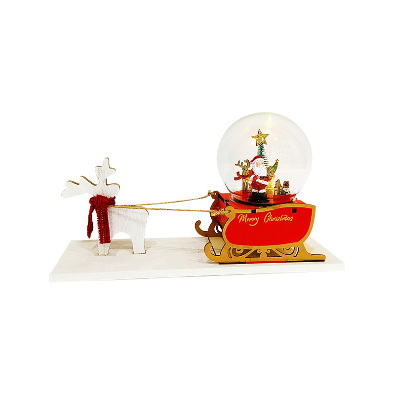 Sleigh Christmas Globe Festive Decoration