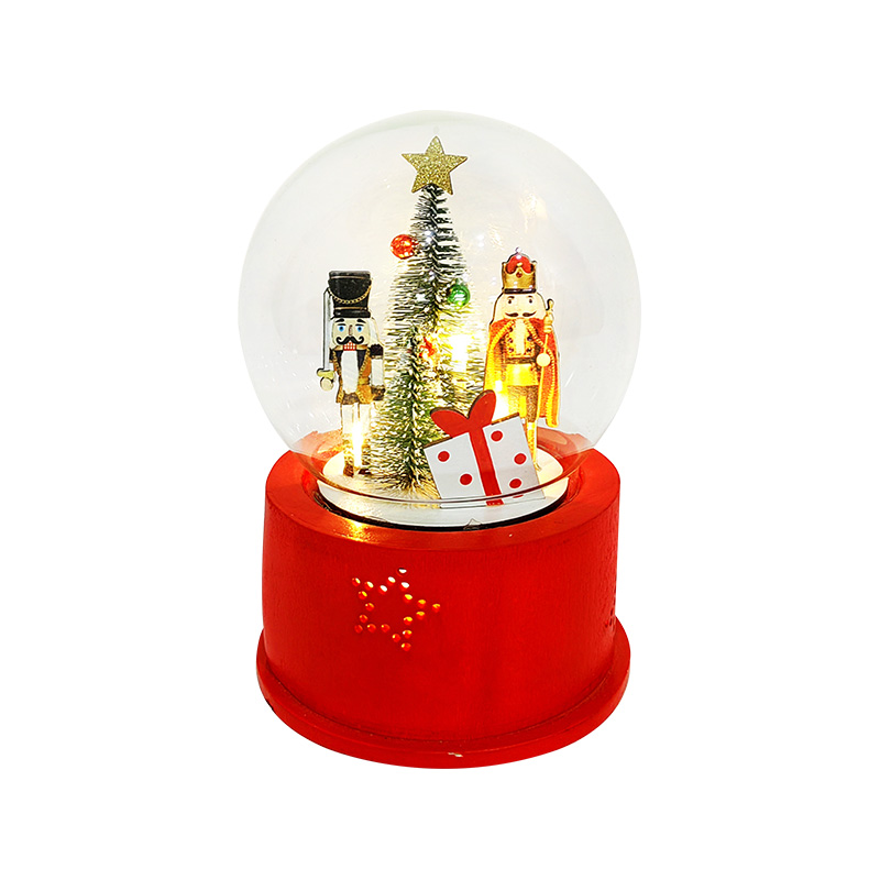 Musical Christmas Nutcracker Globe Dome Gift